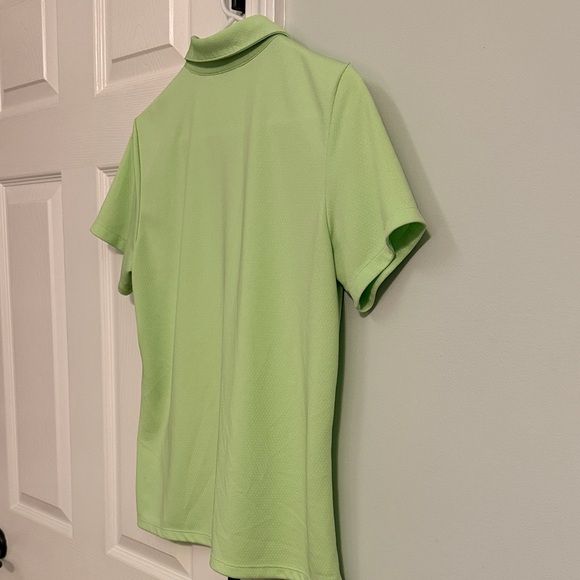 Sz Medium Lady Hagen V-Neck Golf Polo Light Green Short Sleeve Dri-Fit - Picture 4 of 4